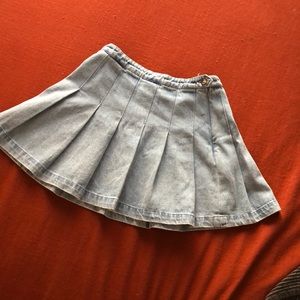 Denim mini skirt